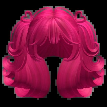 Swirly Short Heart Pigtails Hot Pink Roblox Item Rolimon S