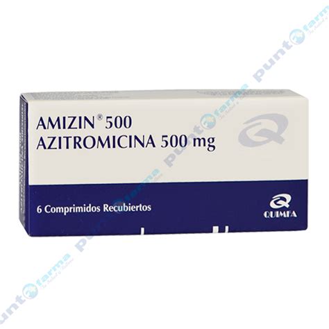 Amizin Azitromicina Mg Caja De Comprimidos Recubiertos