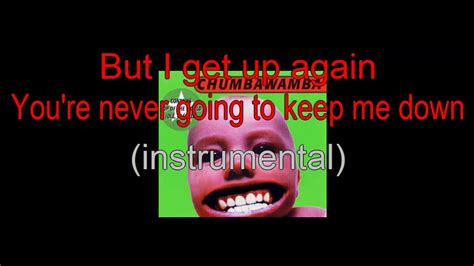 CHUMBAWAMBA KARAOKE TUBTHUMPER JHBaez YouTube