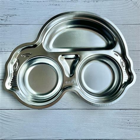 Stainless Steel Kids Cartoon Shape Plates For Kids