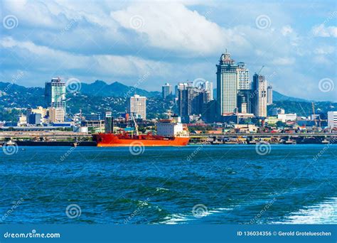 Cebu Philippines February 23 2018 View Of The Port Copy Space For