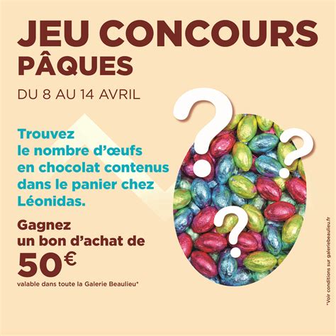 Jeu Concours Sp Cial P Ques Galerie Beaulieu