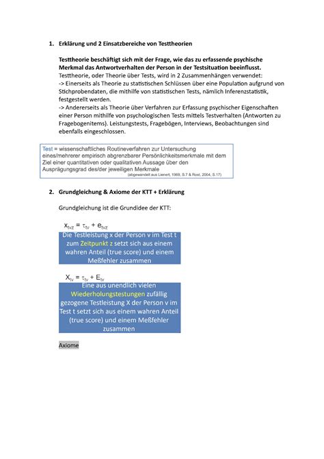 Messtheorie Altfragen Universit T Graz Studocu