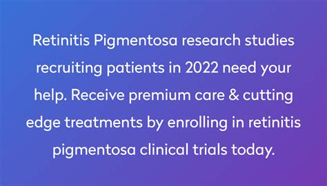 Top 10 Retinitis Pigmentosa Clinical Trials [2022 Studies] | Power