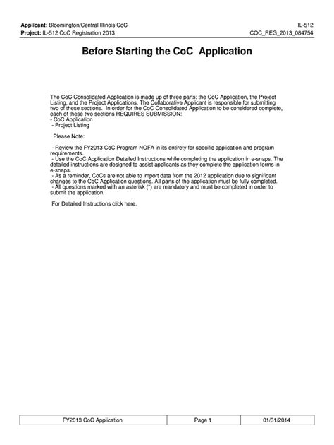 Fillable Online Before Starting The Coc Application Path Crisis