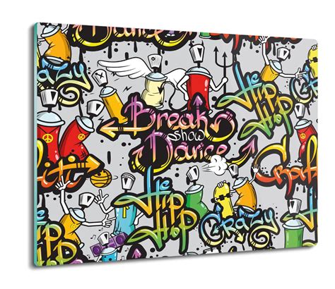 Os Ona Splashback Szklana Graffiti Ciana X Artprintcave