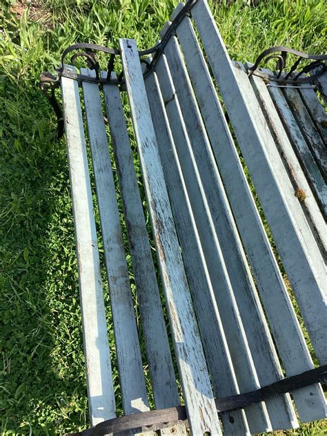 2 X Cast Iron End Wooden Garden Benches For Upcycle Ebay