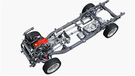 3d Pickup Truck Chassis Turbosquid 2066725