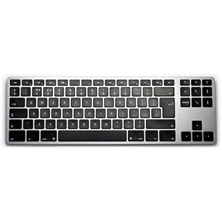 UK Matias Wireless Aluminum Tenkeyless Keyboard For Mac Space Grey