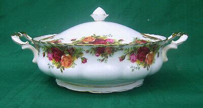 Vintage Royal Doulton Old Country Roses Covered Serving Dish EBay