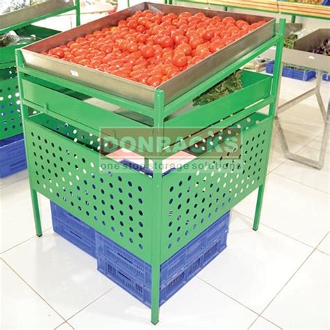 Two Three Tier Racks Stainless Steel Fruits And Vegetables Heaper For