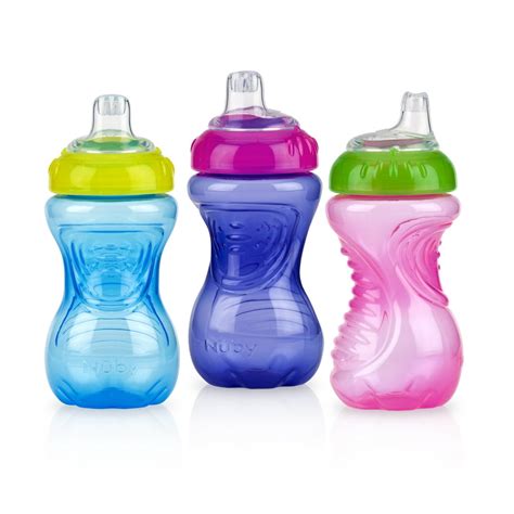 Nuby Easy Grip Soft Spout Sippy Cup 3 Pack