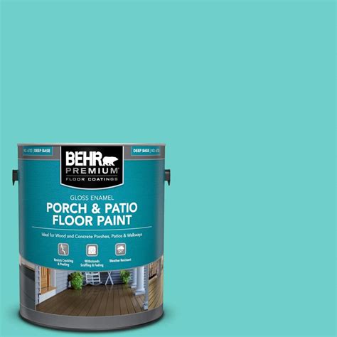 BEHR PREMIUM 1 Gal P450 4 Hidden Sea Glass Gloss Enamel Interior