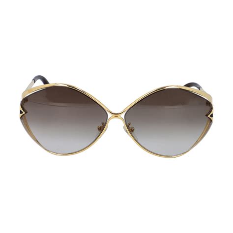 Louis Vuitton Sonnenbrille Z0410unp Ca 490 € Goldfarbenes Gestell Mit Dekorativen Cut Out