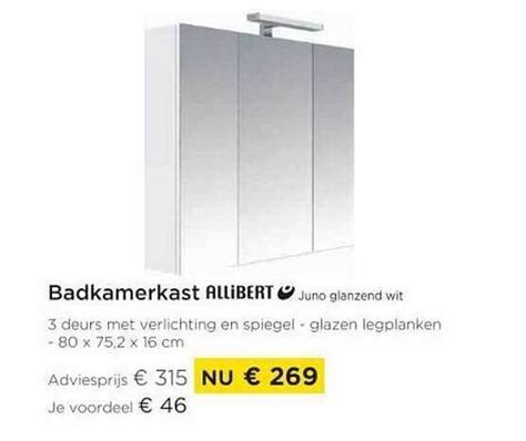 Badkamerkast Allibert Promotie Bij Molecule