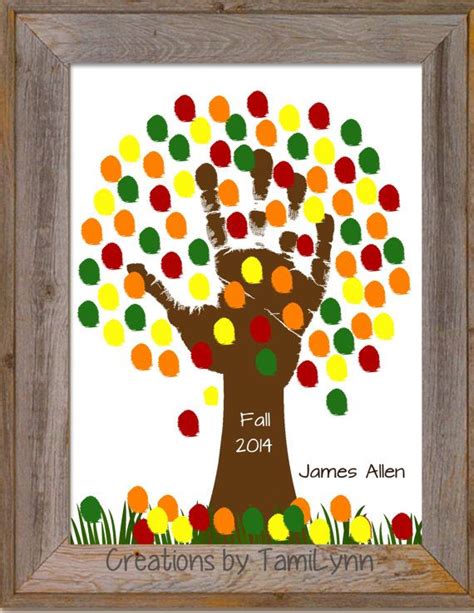 Fall Fingerprint And Handprint Tree By Creationsbytamilynn On Etsy