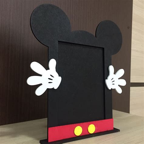 Porta Retrato Mickey MDF No Elo7 Personalice A0988C Quarto Do