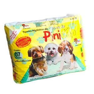 Tapete Higiênico Pet Super Absorção Para Cães 7 Unidades 60x60cm Turma