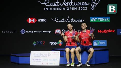 Hasil Indonesia Open 2022 Ganda Campuran Jadi Milik Zheng Huang