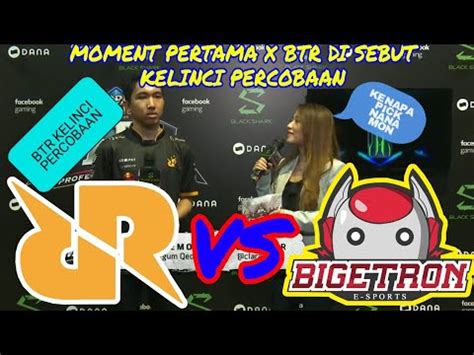 Momen Pertama Kali Lemon Sebut Btr Kelinci Percobaan Mpl Id S Rrq Vs