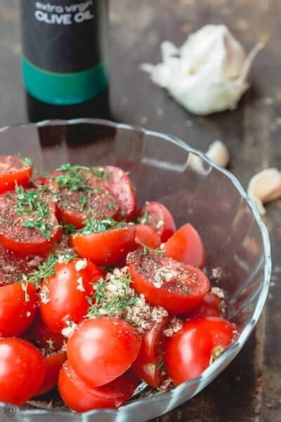 Quick Oven Roasted Tomatoes Recipe The Mediterranean Dish