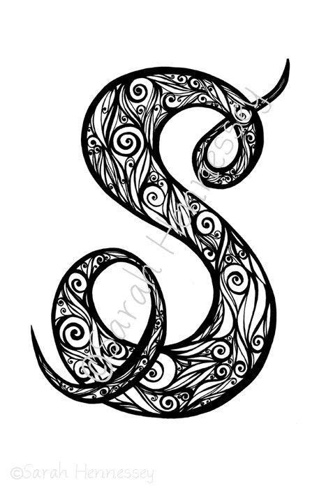 Pin By Jenny J On D I Y Do It Yourself Letter S Calligraphy Doodle