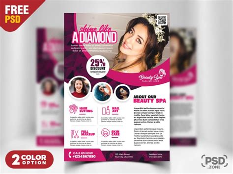 Beauty Salon Flyer Template Psd Psd Zone