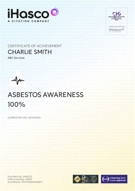 Asbestos Awareness Training Iosh Iatp Approved Ihasco