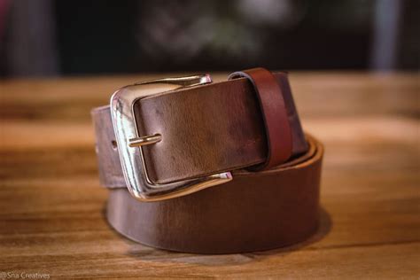 Vishakha Leather Belt Made Solid Thick Cow Hide Advantages More Stable