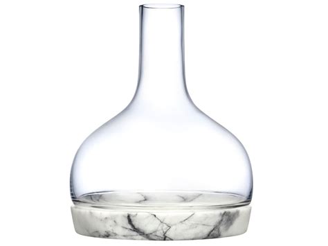 Chill Crystal Decanter With Marble Base By Nude Design Nude Design Team