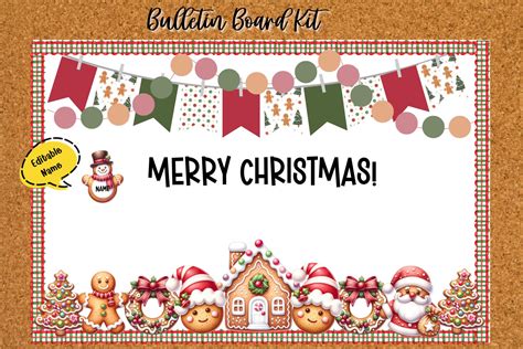 Christmas Gingerbread Bulletin Board kit - Babydell Art