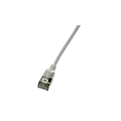 C Ble R Seau Logilink Slim U Ftp 0 5 M Cat6a U Ftp Stp Gris Leroy