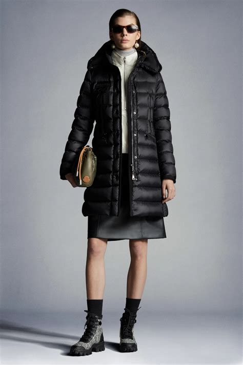 Black Hermine Long Down Jacket Long Down Jackets For Women Moncler