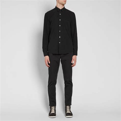 Our Legacy Everyman Classic Shirt Black Silk End Us