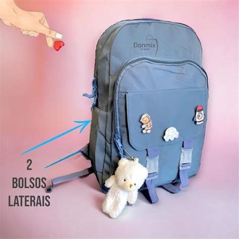 Bolsa Mochila Menina Feminina Costas Estilo Coreana Fofa Escola Passeio