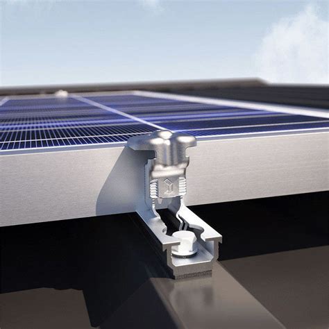 Horizontal Or Vertical Rapid Thin Solar Panel Mounting Clamps