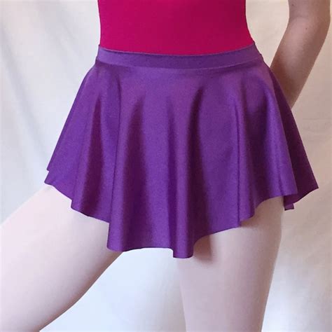 Sab Skirt Ballet Dance Skirt Purple Lycra Spandex Royall Etsy