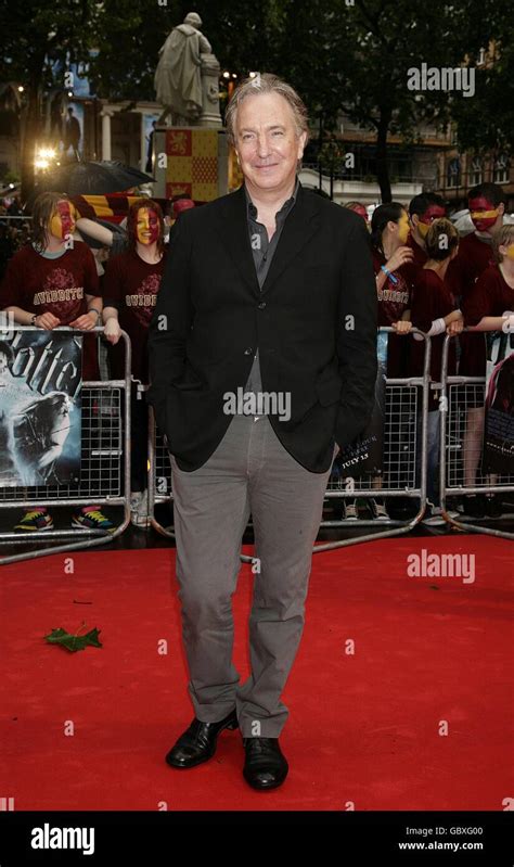 Alan Rickman Arriving For The World Premiere Of Harry Potter And The