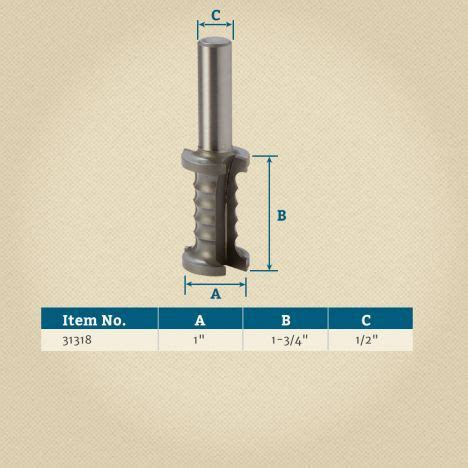 3 8 Rockler Beadlock Tenon Router Bit Rockler Woodworking And