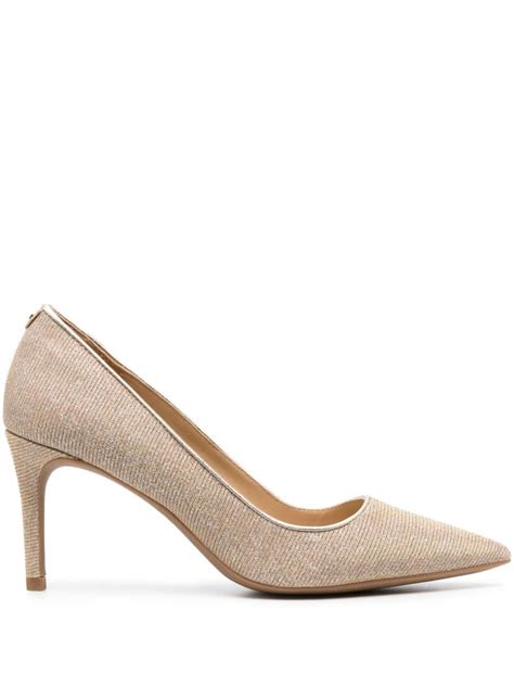 MICHAEL Michael Kors Alina Flex 80mm Pointed Toe Pumps In Natural Lyst