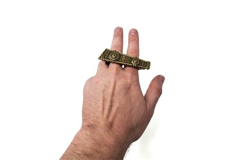 Dr Strange Sling Ring Antique Gold Made From Metal Etsy