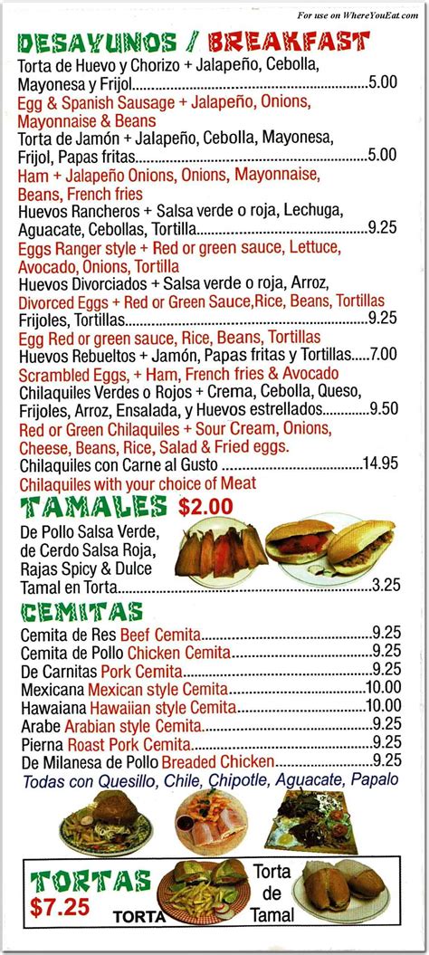 El Rey Del Taco Restaurant in New Jersey / Menus & Photos