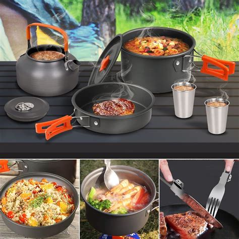 Person Camping Kochgeschirr Set Kochset Outdoor