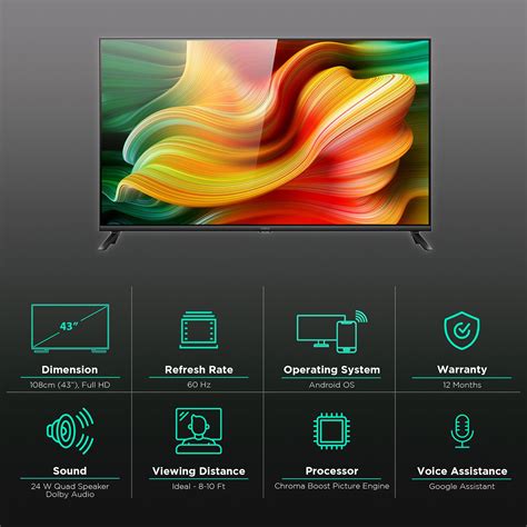 Buy Realme Cm Inch Full Hd Led Smart Android Tv With Google