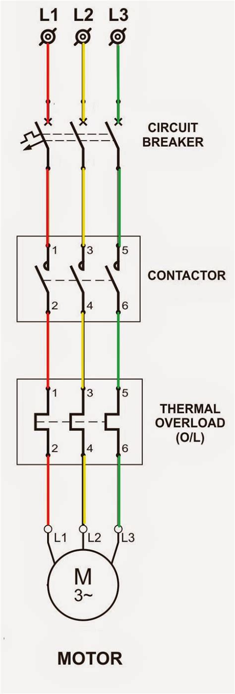 Direct On Line Dol Starting Power Circuit