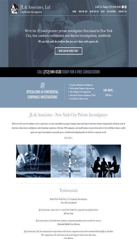 Private Investigators Website Design Bless Web Designs