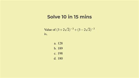 Surds And Indices Questions For SSC CPO With Answers Solutions 1