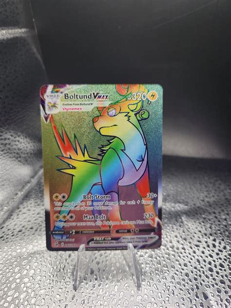 POKEMON FUSION STRIKE BOLTUND VMAX SECRET RARE RAINBOW 267 264 EBay