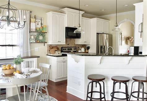 Irregular Shaped White Shiplap Kitchen Island Soul Lane