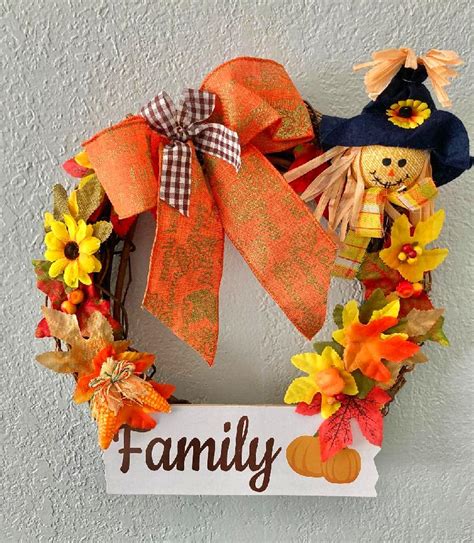 Fall and Thanksgiving Seasonal Wreath